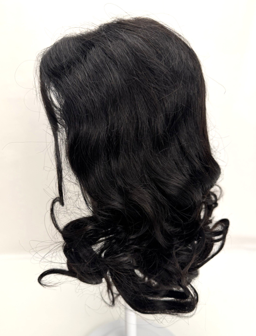 Unbranded Glueless Bob Wig 6×5″ Lace Front 14″ Loose Wavy Natural Color Adjust