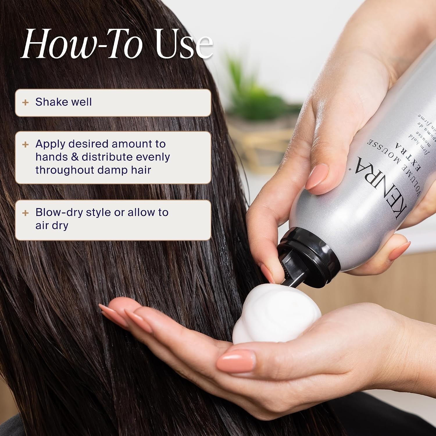 Kenra Volume Mousse Extra Firm Hold Mousse Tenue Ferme 17 – 8 oz