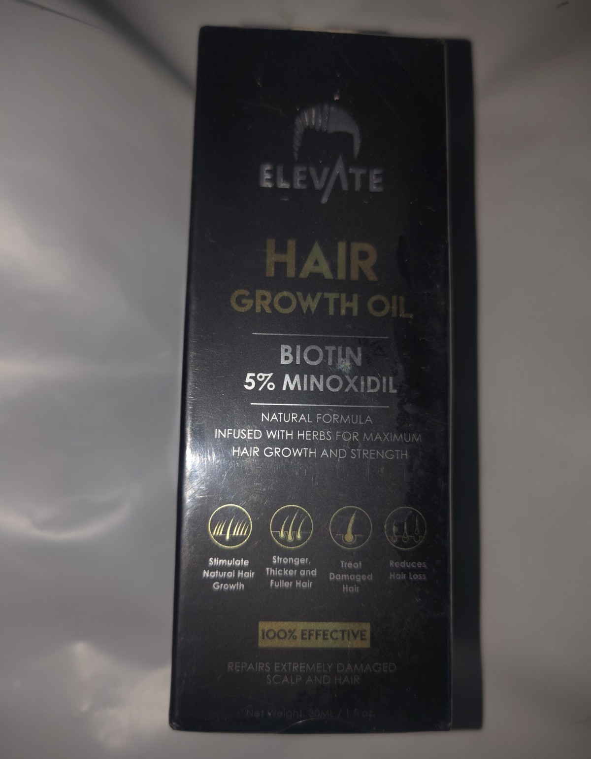 ELEVATE Hair Growth Oil 5% Minoxidil + Biotin 30 mL (Reduces Hair Loss)