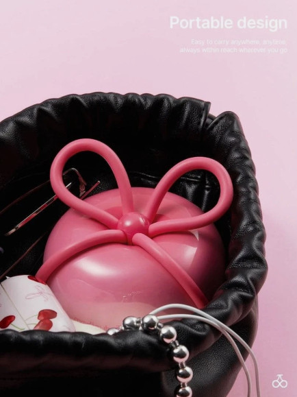 Medicube x FOREVER CHERRY Ribbon Cherry Hair Brush VIOLET PINK Limited Korea