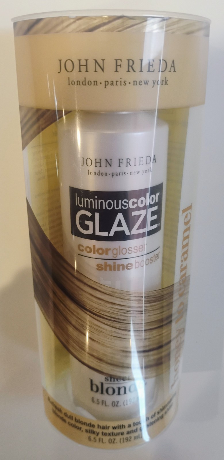 John Frieda Hair Glaze 6.5oz Honey to Caramel Luminous Color Shine Booster
