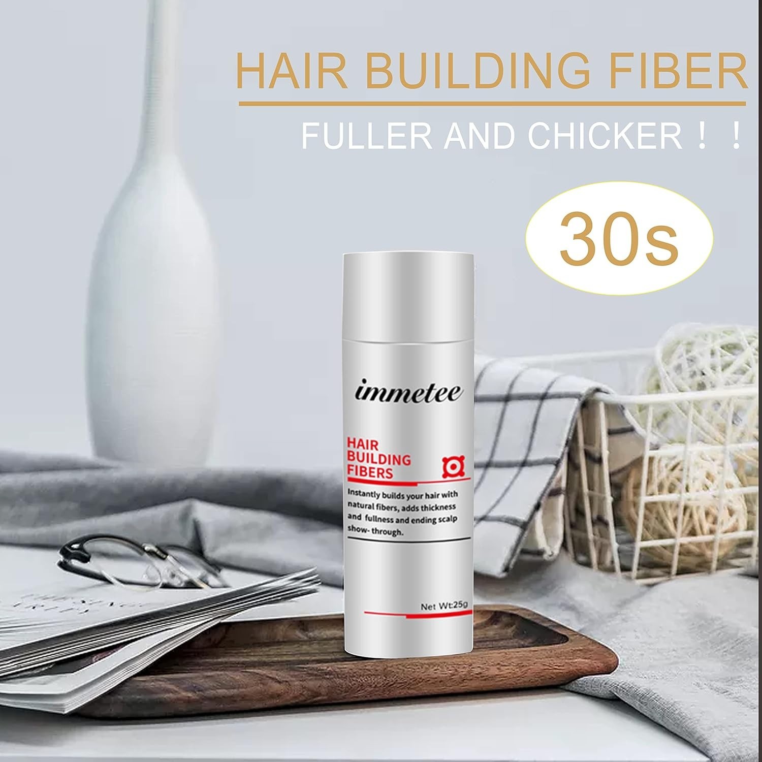 immetee Hair Building Fibers Powder Hair Fibers Hair Keratin Powder Building 28g