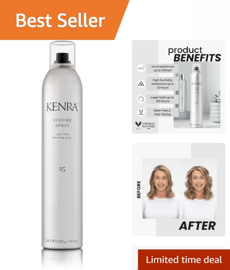 All Hair Types Hairspray: Fast-Drying Super Hold with Wind & Humidity Resistance