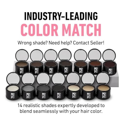 Hair Root Touch Up Powder Light Blonde Compact Thinning Hairline Coverage Gray