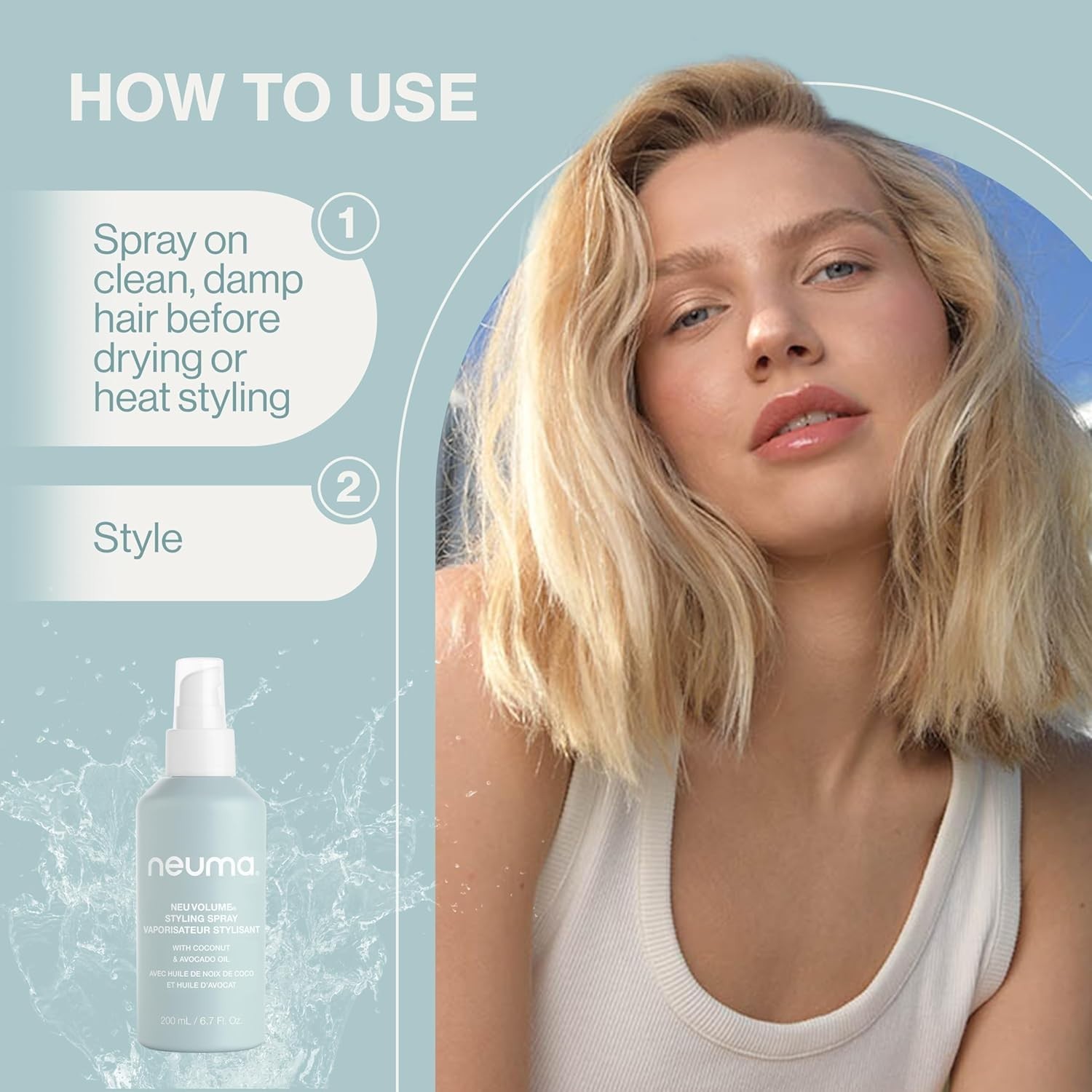 Neuma – Neu Volume Styling Spray, 6.7 Fl Oz/200 mL ($29+ Value)