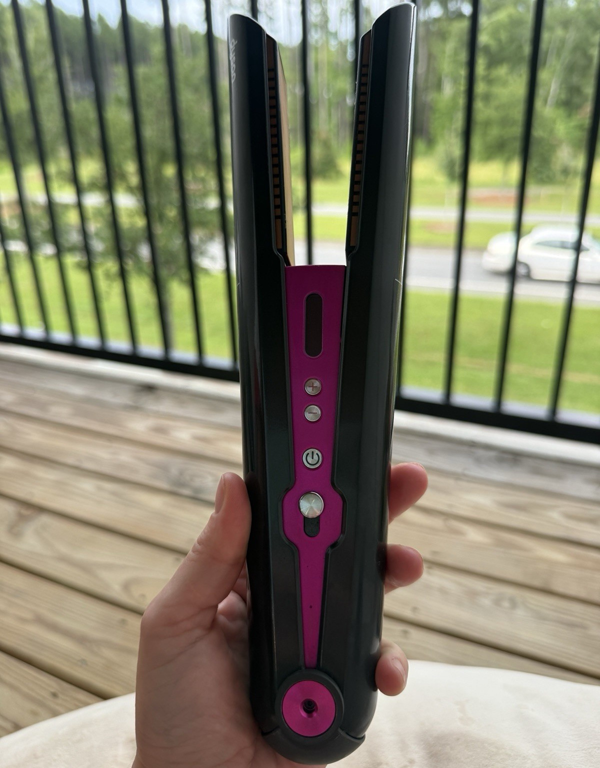Black & Pink Hair Flat Iron Straightener, Flat Iron/Straightener Styling Tool