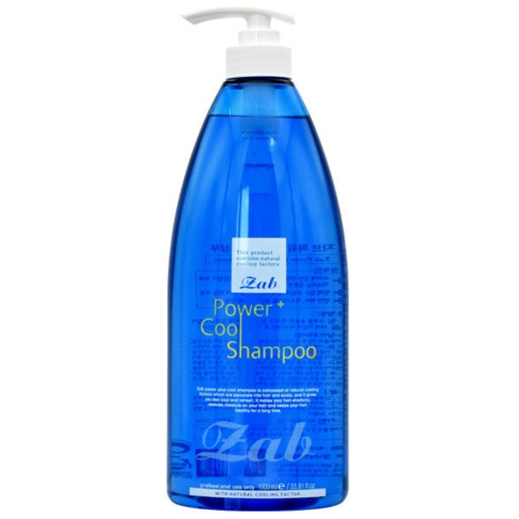 ZAB Power Plus Cool Shampoo 1000ml Korean Seller Korean Cosmetics KOREA MADE