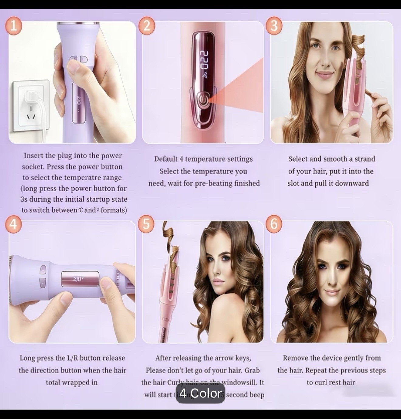 Fast Heating Anti-Scald Hair Curler – Stylish Automatic Wand for Beautiful Curls