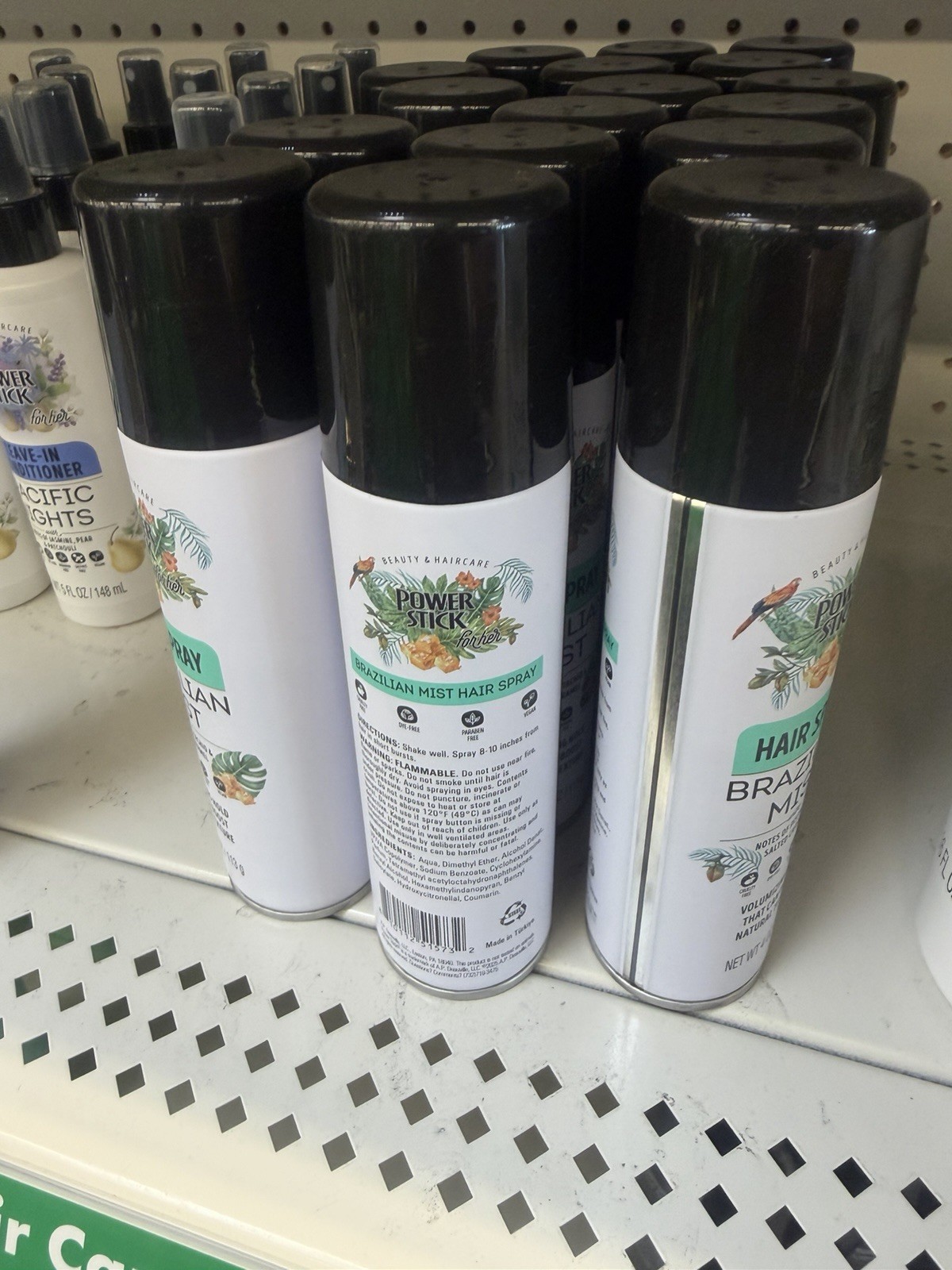 Power Stick for her Brazilian Mist Hairspray, Paraben-Free, 4 oz Pistachio