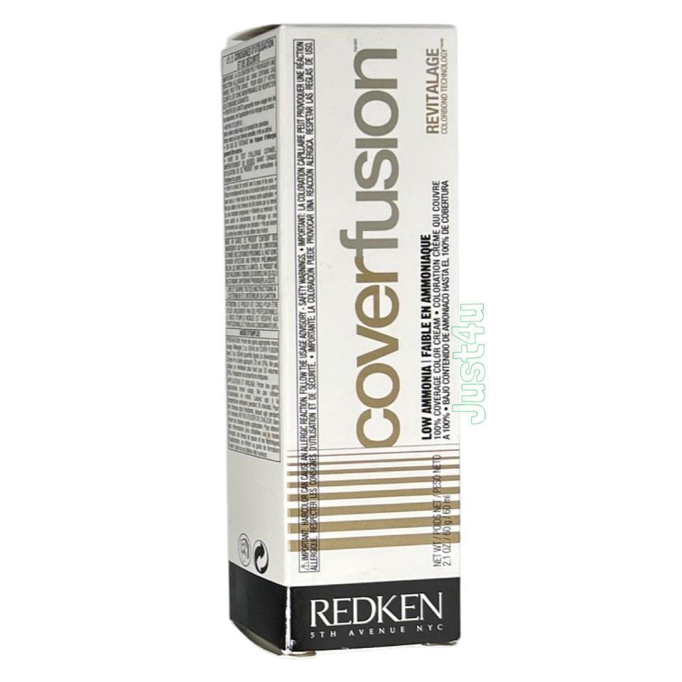 REDKEN Color Fusion COVER FUSION Hair Color Cream (Grey / White Box) ~ 2.1 fl oz