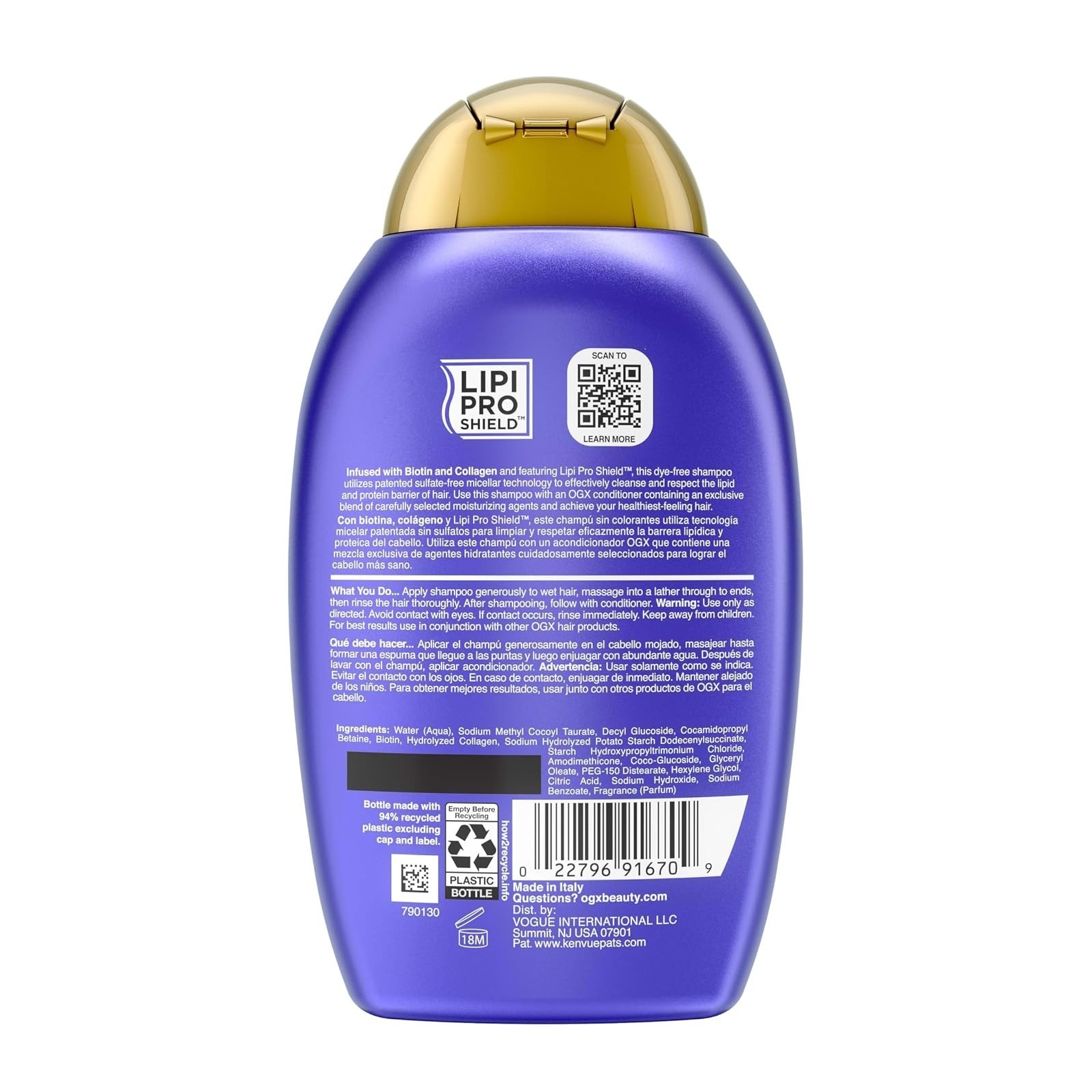 OGX Thick & Full Biotin & Collagen Volumizing Shampoo 13 fl oz