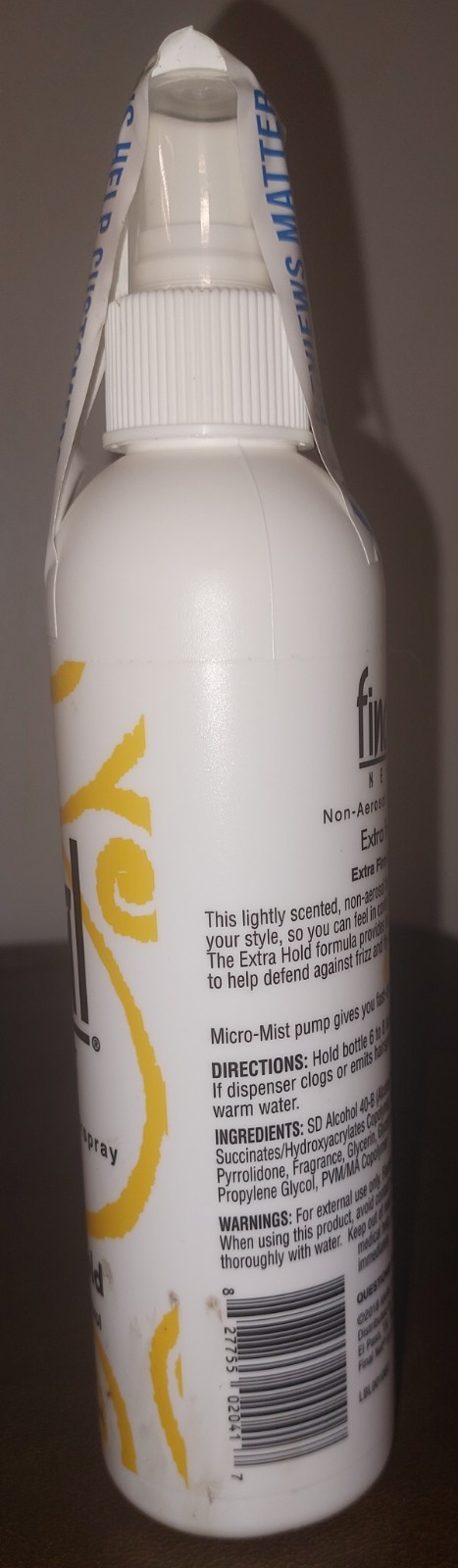 1 Final Net Non-Aerosol Hairspray Extra Hold, 12 FL Oz, Brand New- Sealed