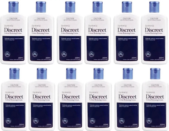 12 X 250ml Restoria Discreet Colour Restoring Cream Hair Treatment EX 2028