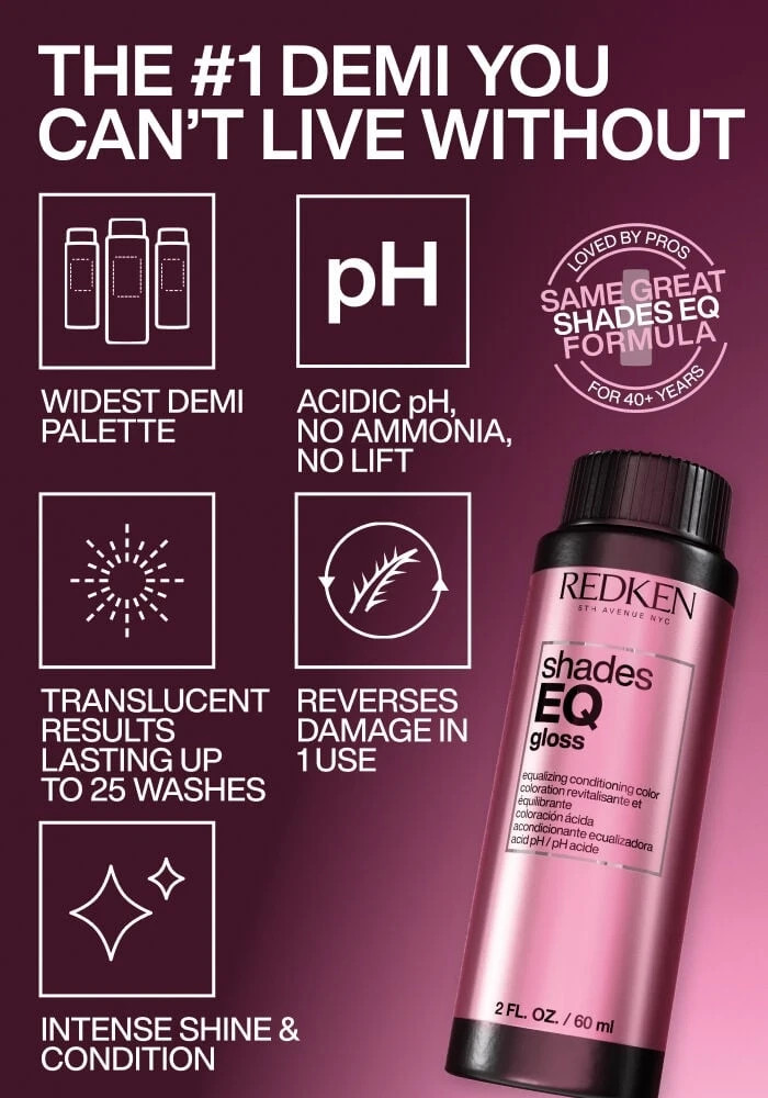 Redken Shades EQ Conditioning Color Toner Gloss 2oz – Full Range