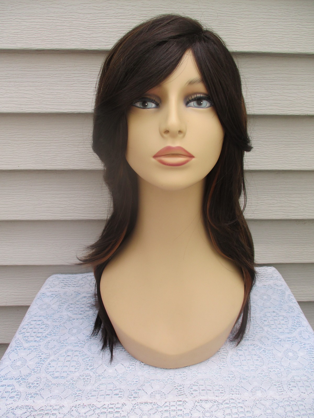 Unbranded MYSTERY WIG Color DARKEST BROWN/COPPER/