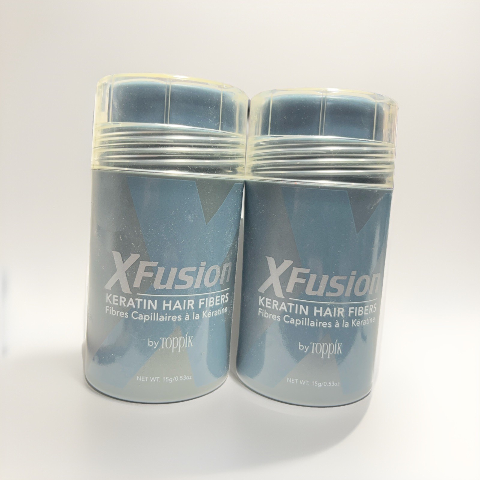 2Pk XFusion Keratin Hair Building Fibers – 15g Light Brown