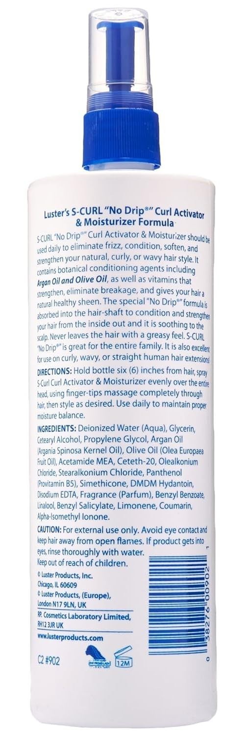 Curl Activator Moisturizer, No Drip Formula, 16 Fl Oz – Hydrating Curl Cream