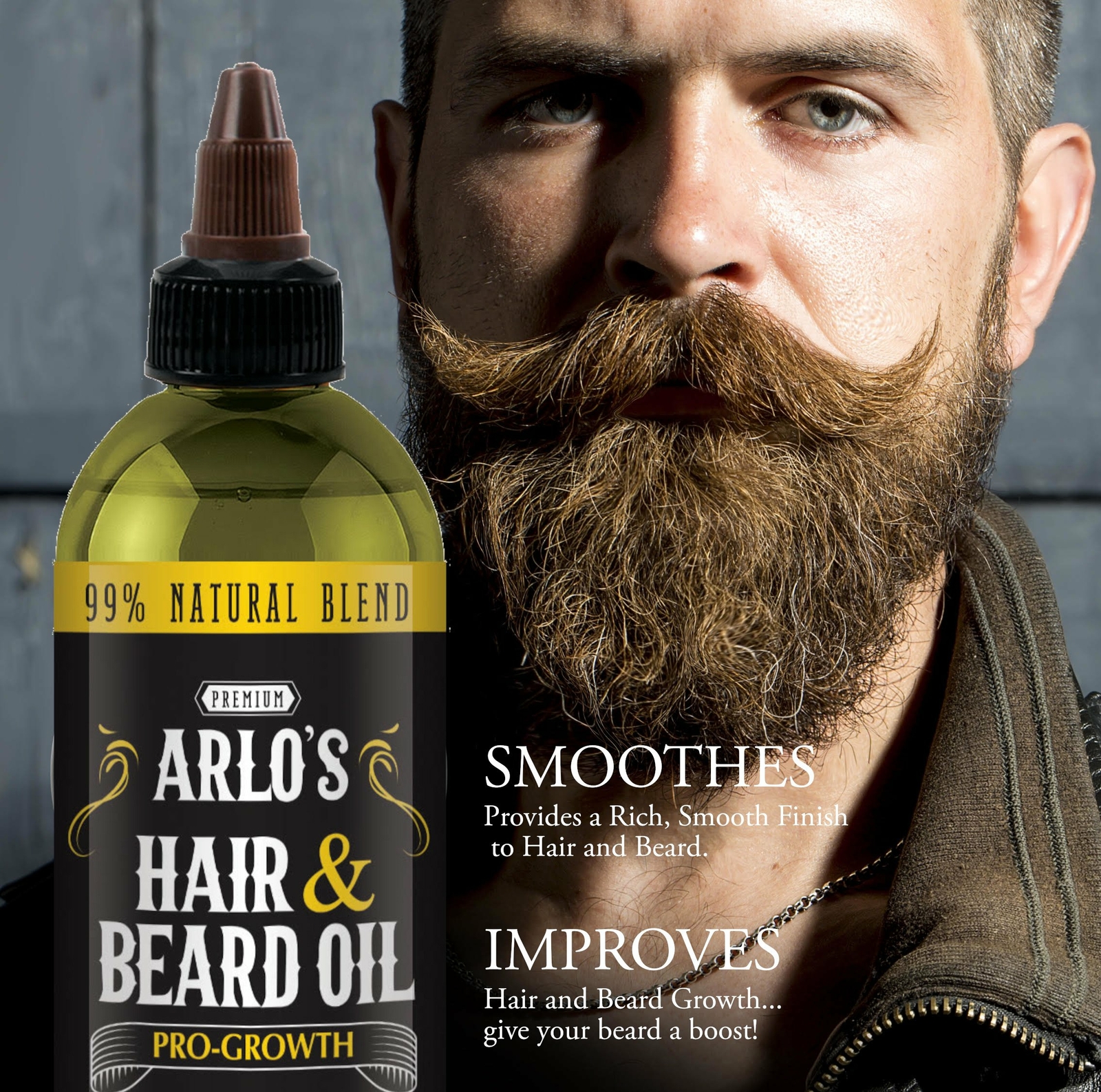 Arlo’s Pro-Growth Hair and Beard Oil 8 oz.