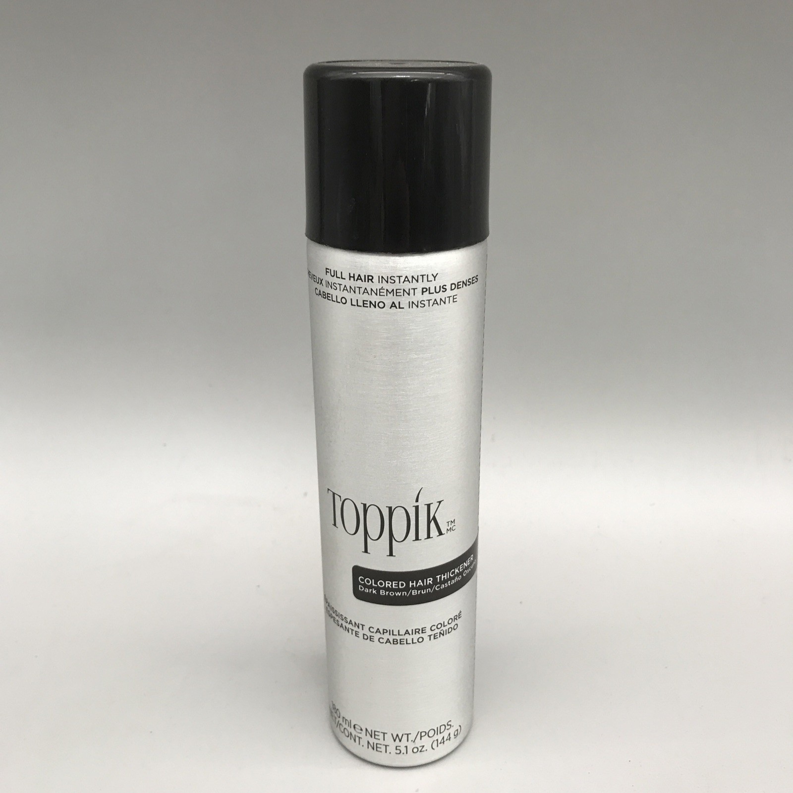 Toppik Colored Hair Thickener Dark Brown 5.1oz (144g) Brand New