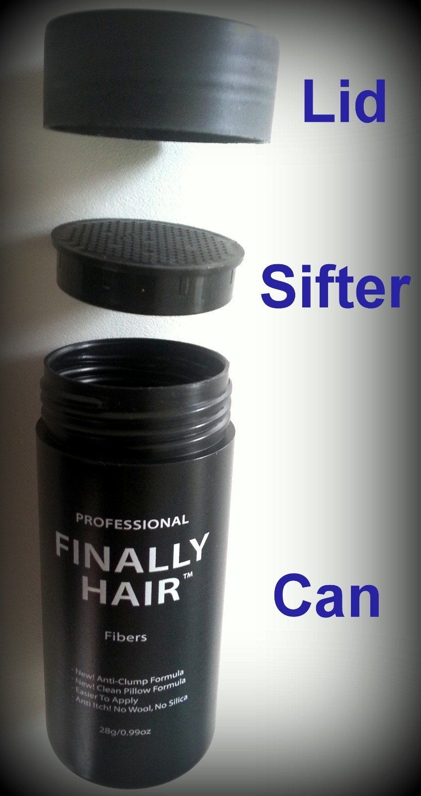 Hair Building Fiber SALT & PEPPER, GREY & PEPPER Hair Loss Concealer 28g Bottle