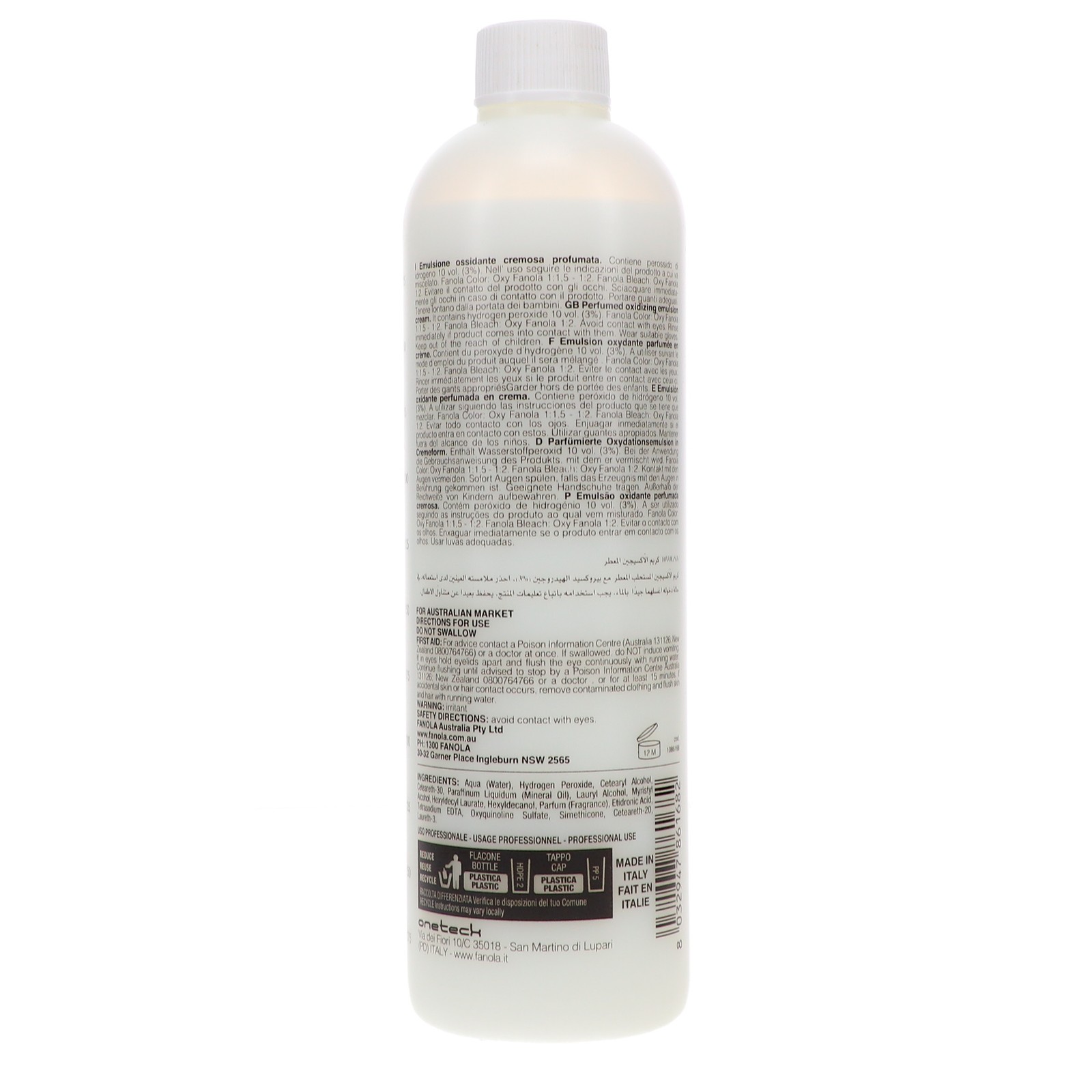 FANOLA PERFUMED HYDROGEN PEROXIDE 3% 10 VOL. 10.14 OZ ~ NEW ~ FREE SHIPPING