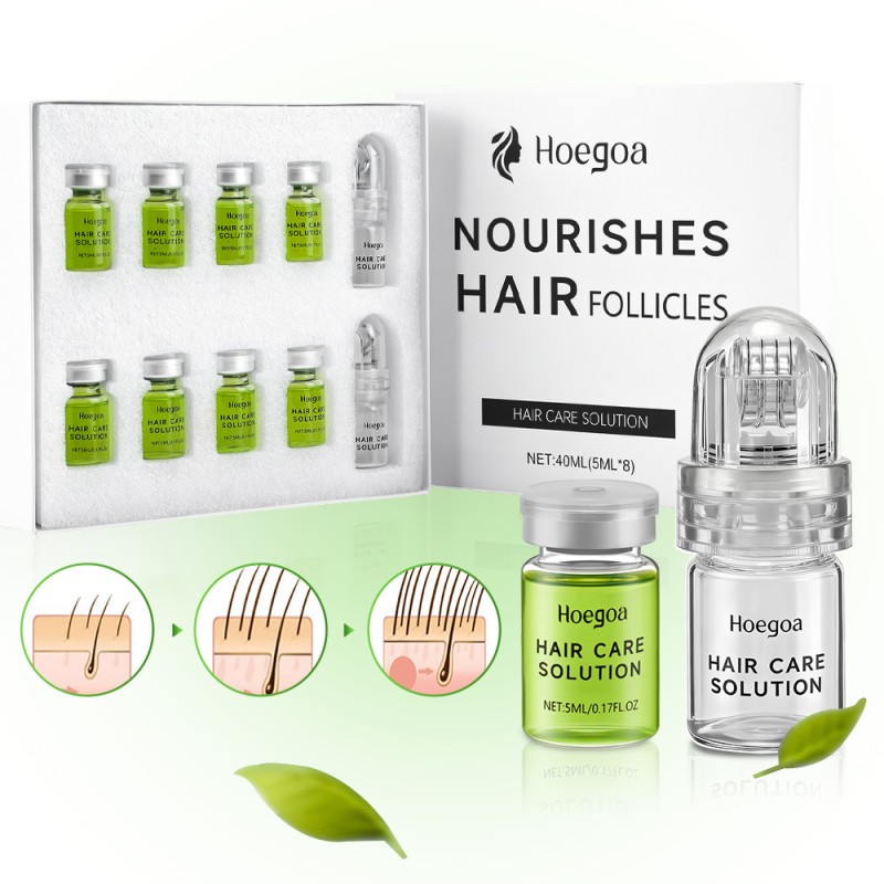 8PCS/SET MICRONEEDLE Hair Regrowth System, Advanced Hair Treatment Ginseng Serum
