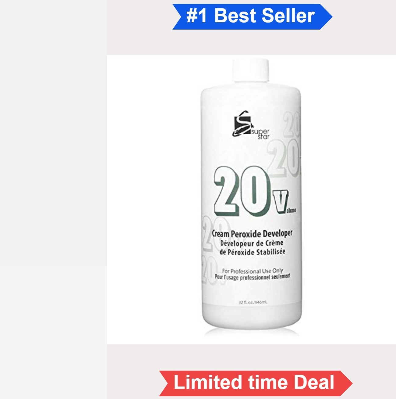 Hair Developer 20 Volume Creme Peroxide 32oz Gel Consistency For Coloring