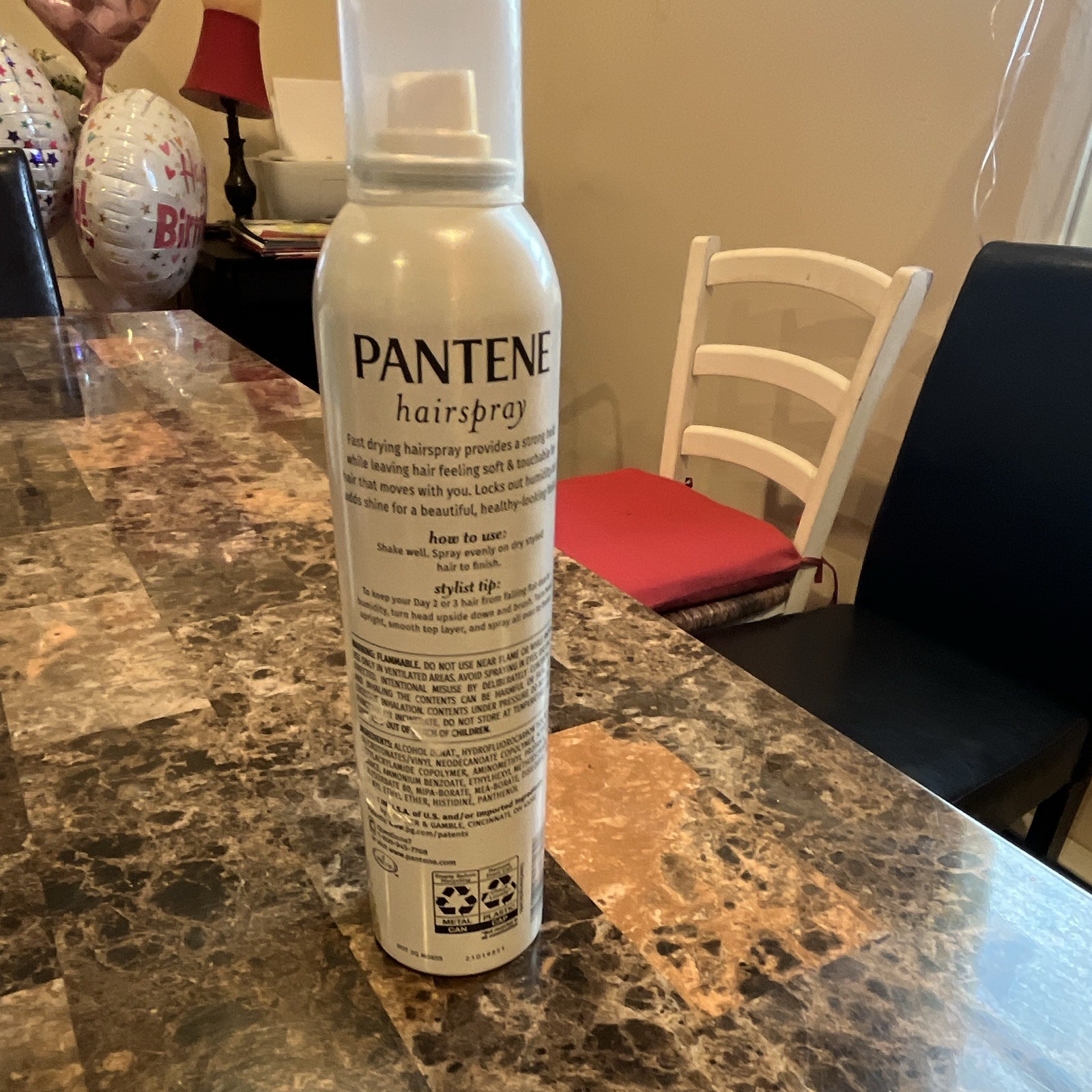 Pantene Pro-V Strong Hold Anti-Frizz Hairspray Spray 7 oz, Unisex Adult