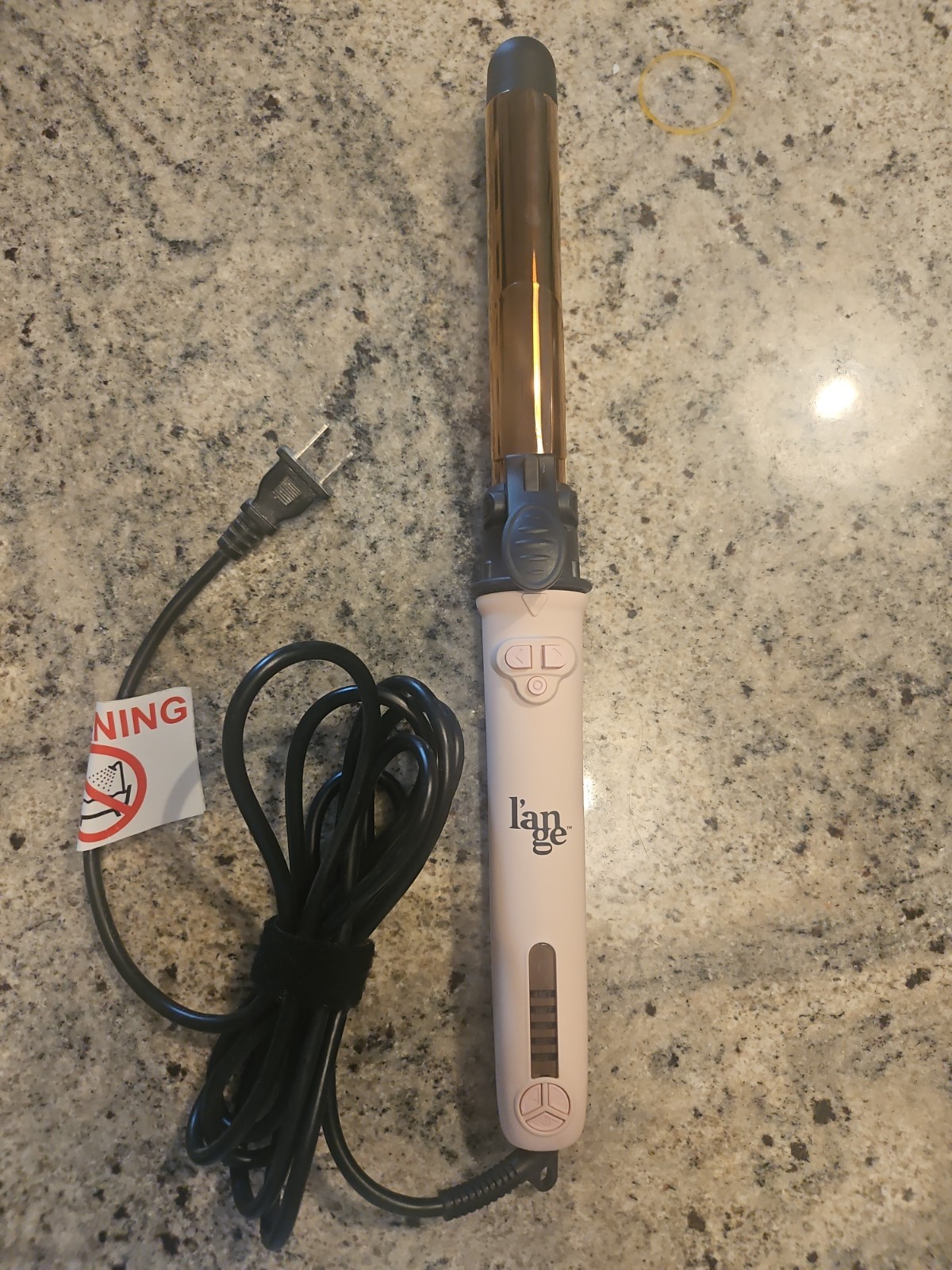 Lange le Pirouette Titanium Rotating Curling Iron 25mm Pink