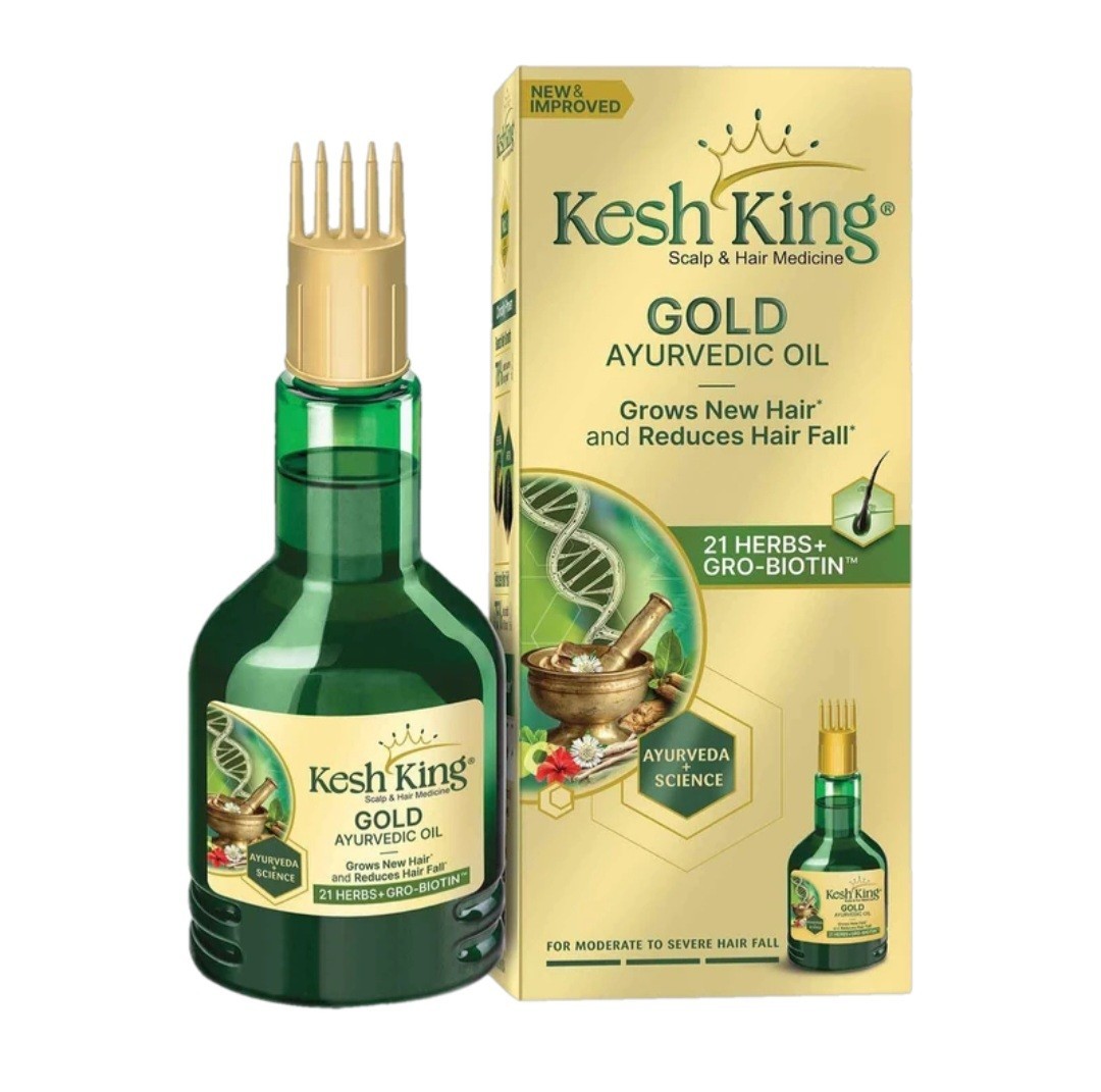 Kesh King Gold Ayurvedic Hair Oil With 21 Herbs And Gro- Biotin Hail Oil (450ml)