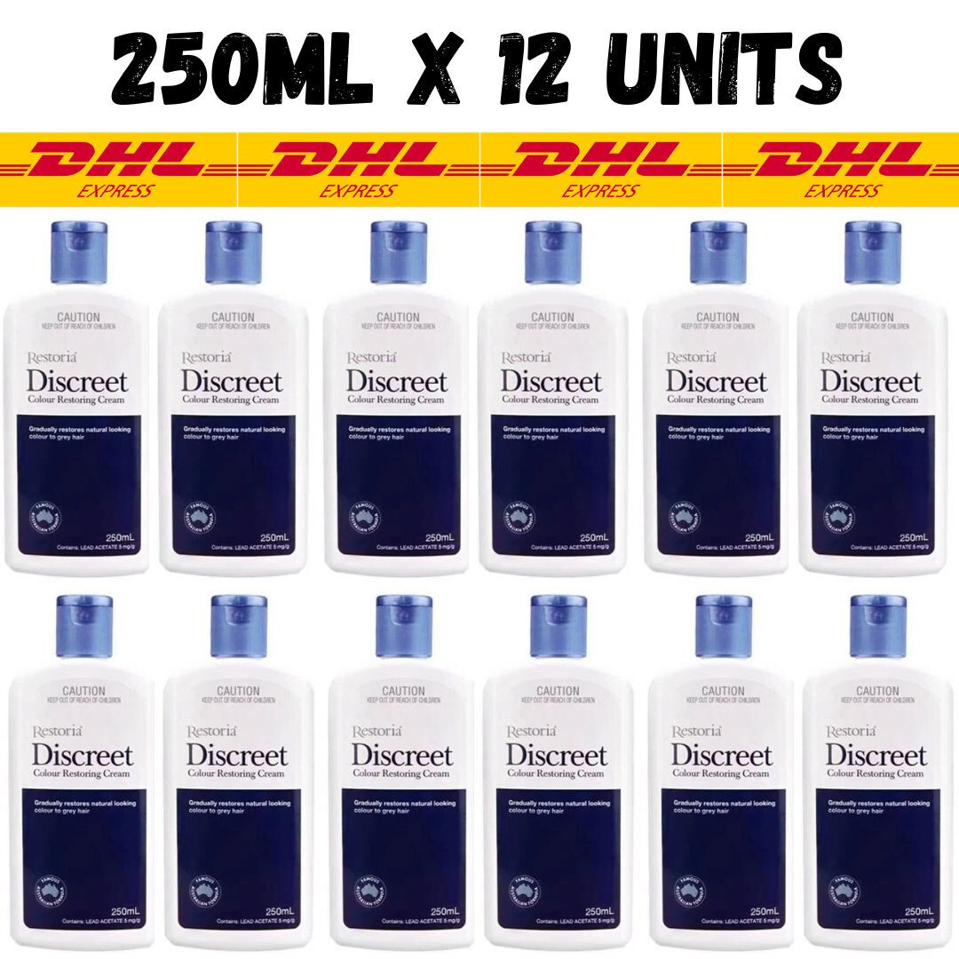 250ml x 12units Restoria Discreet Colour Restoring Cream Hair Treatment 2027 EXP