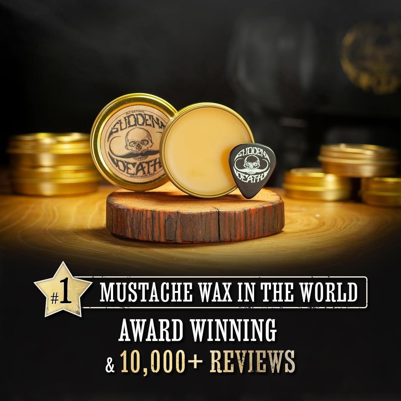 Travel-Friendly Mustache Wax – 1oz Strong Hold Formula for All Conditions