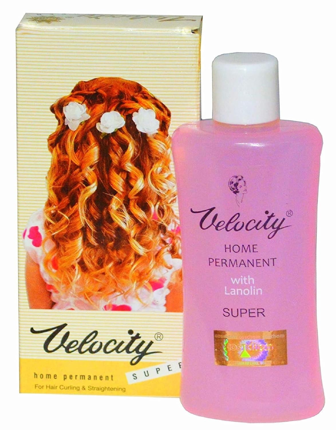 VELOCITY HOME PERMANENT Pro Style 2 in 1 Hair Curling and Straightening Lotion