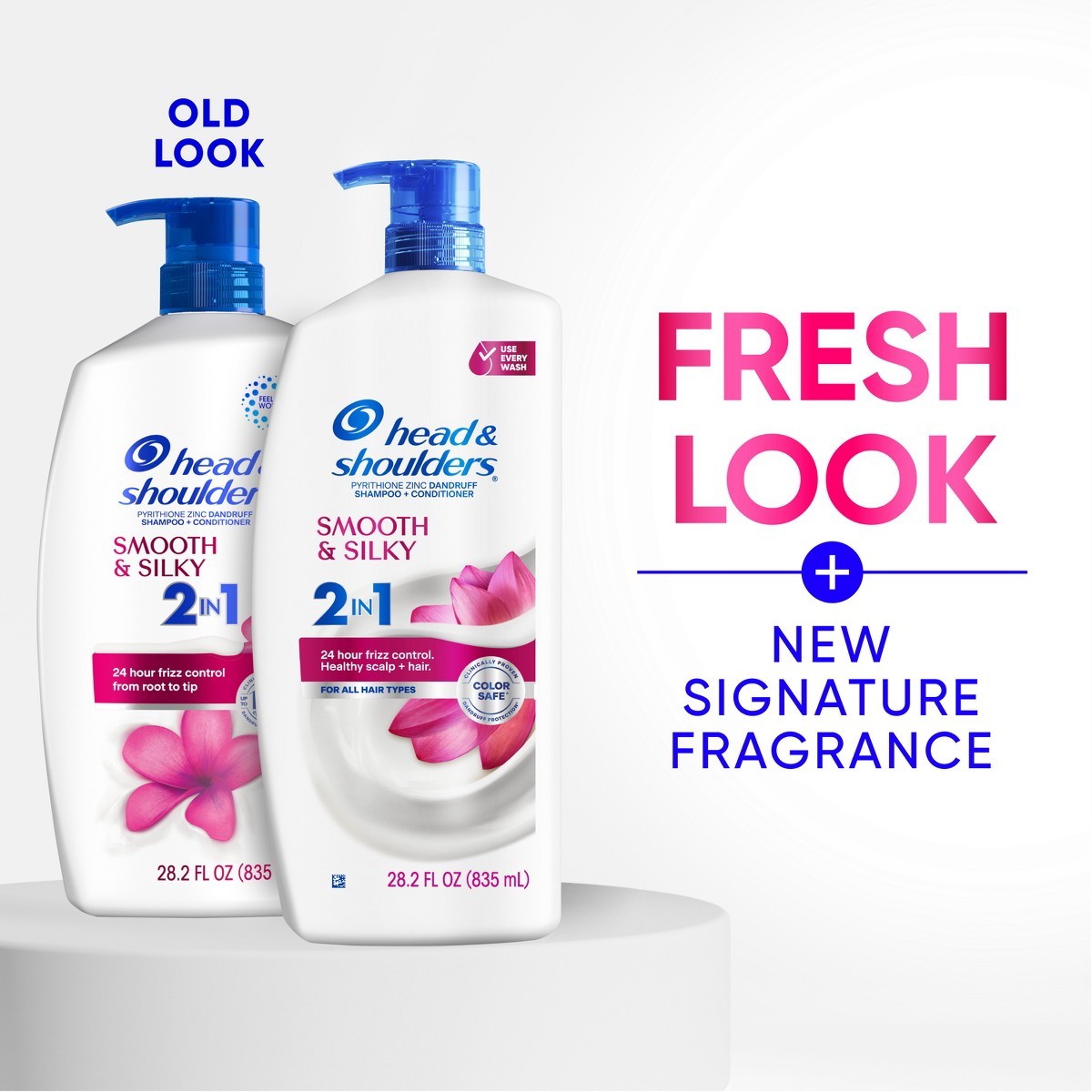 Head & Shoulders 2-in-1 Smooth & Silky Shampoo – 28.2 fl oz: For All Hair Types