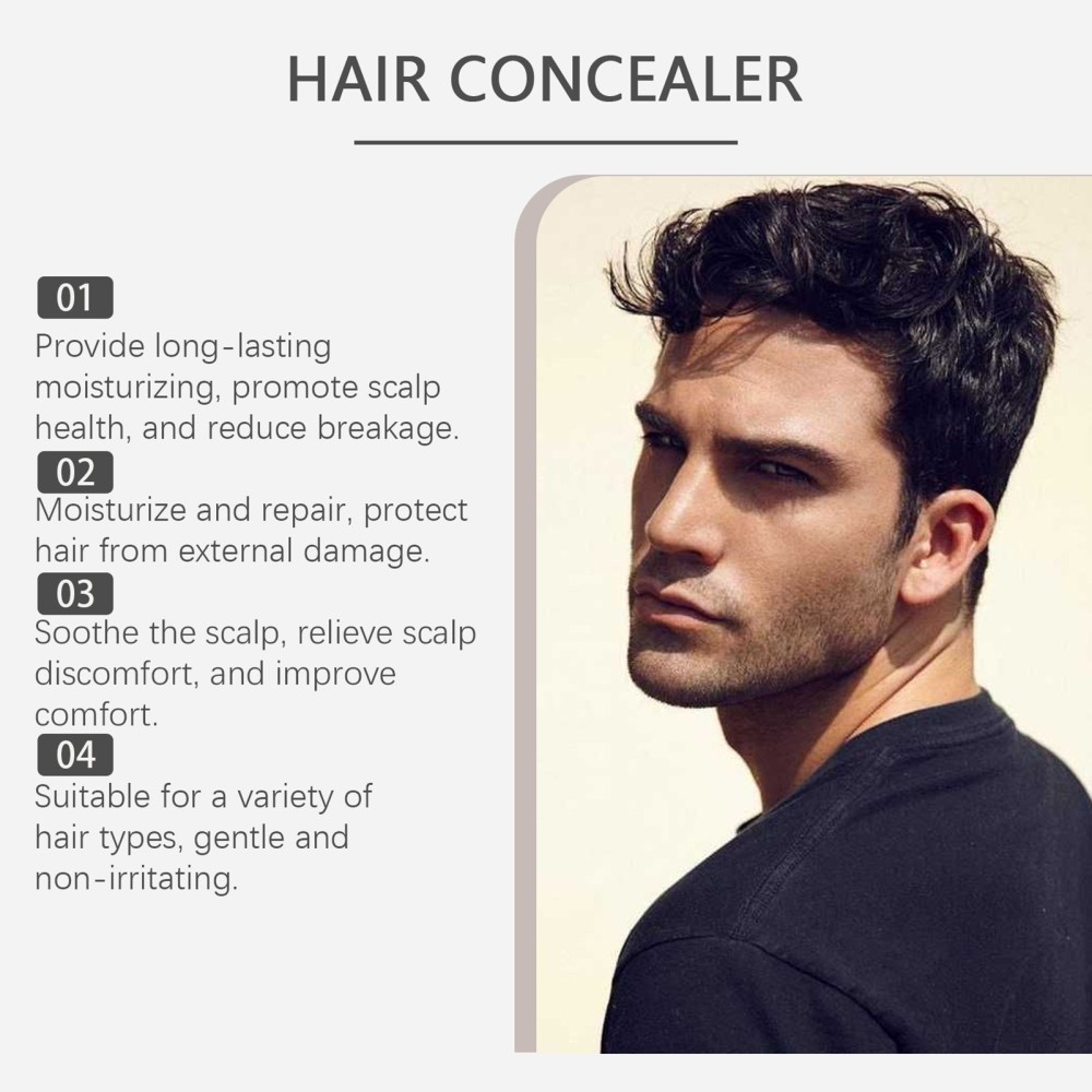 1~5x Hairfillup Hair Concealer Black 50g Enhance Hairline Powder For Women Men