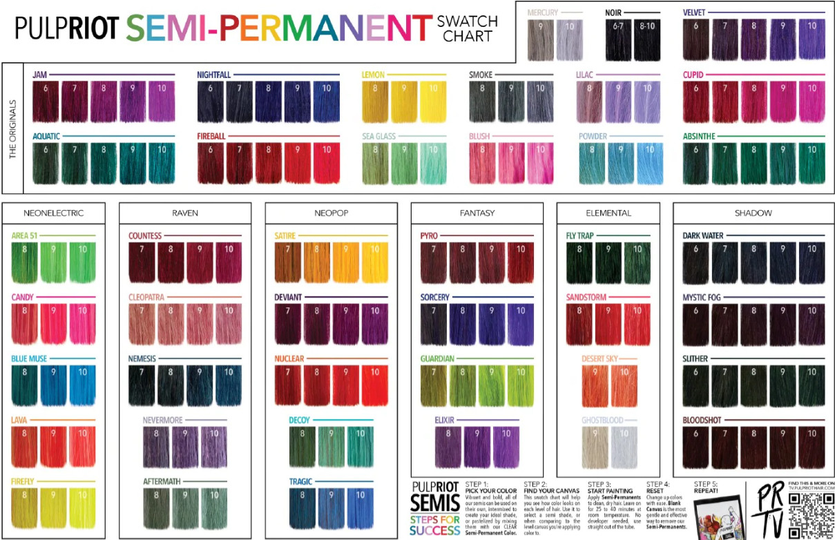 Pulp Riot Semi Permanent Hair color 4 fl.oz