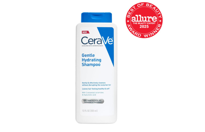 CeraVe Gentle Hydrating Shampoo Ceramides Niacinamide Color Safe 12 Oz