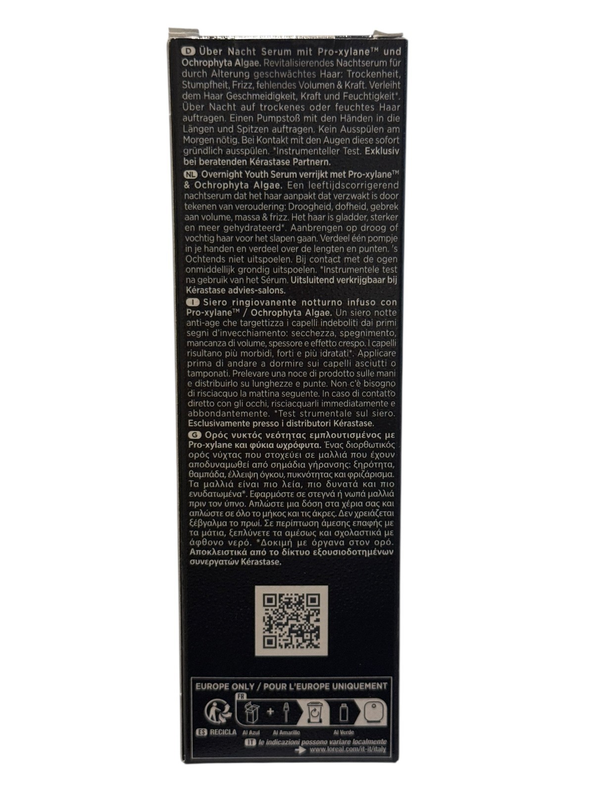 Kérastase Chronologiste Overnight Youth Serum 90ml Revitalizing Night Hair Serum