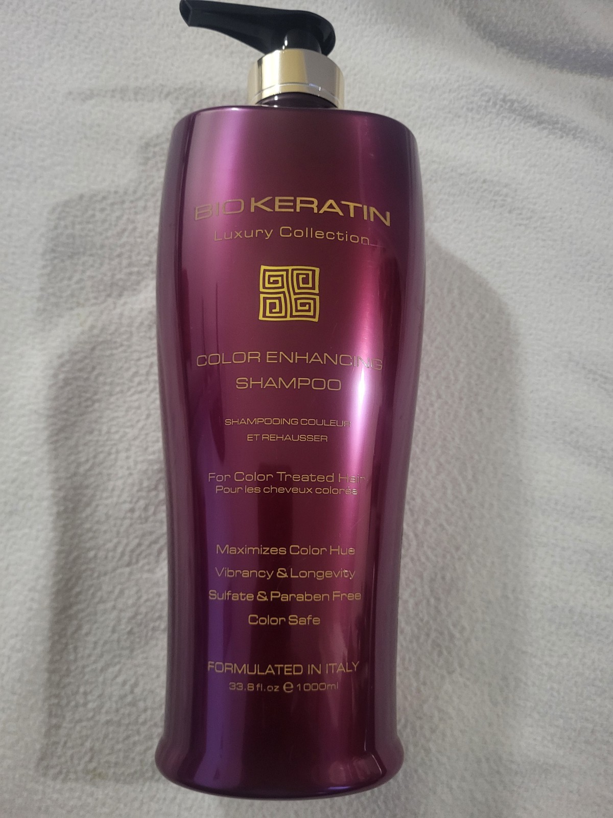 Bio Keratin Luxury Collection ~ Color Enhancing Shampoo 33.8 Fl oz new