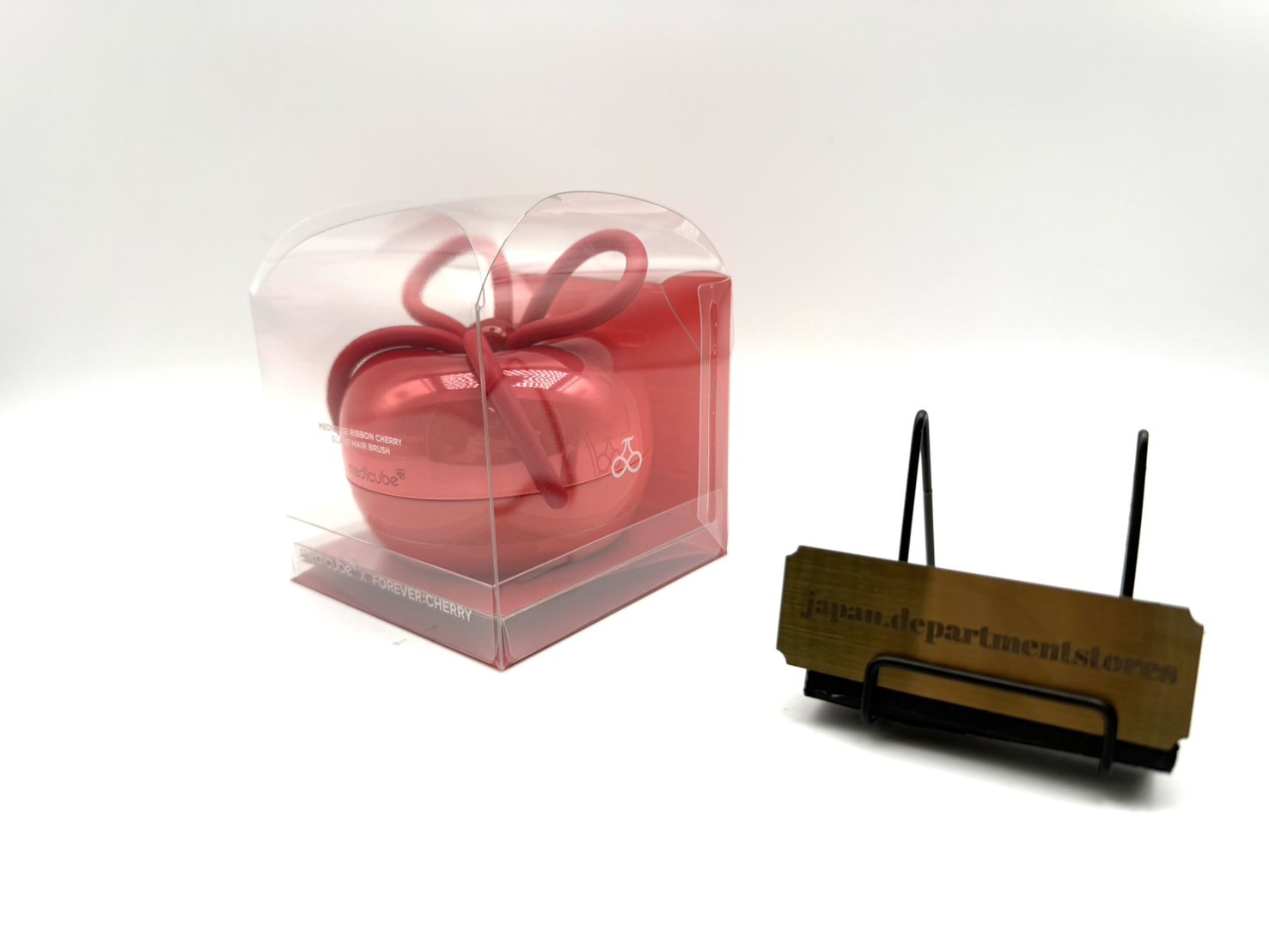 medicube x FOREVER CHERRY Ribbon Cherry Hair Brush RED NEW