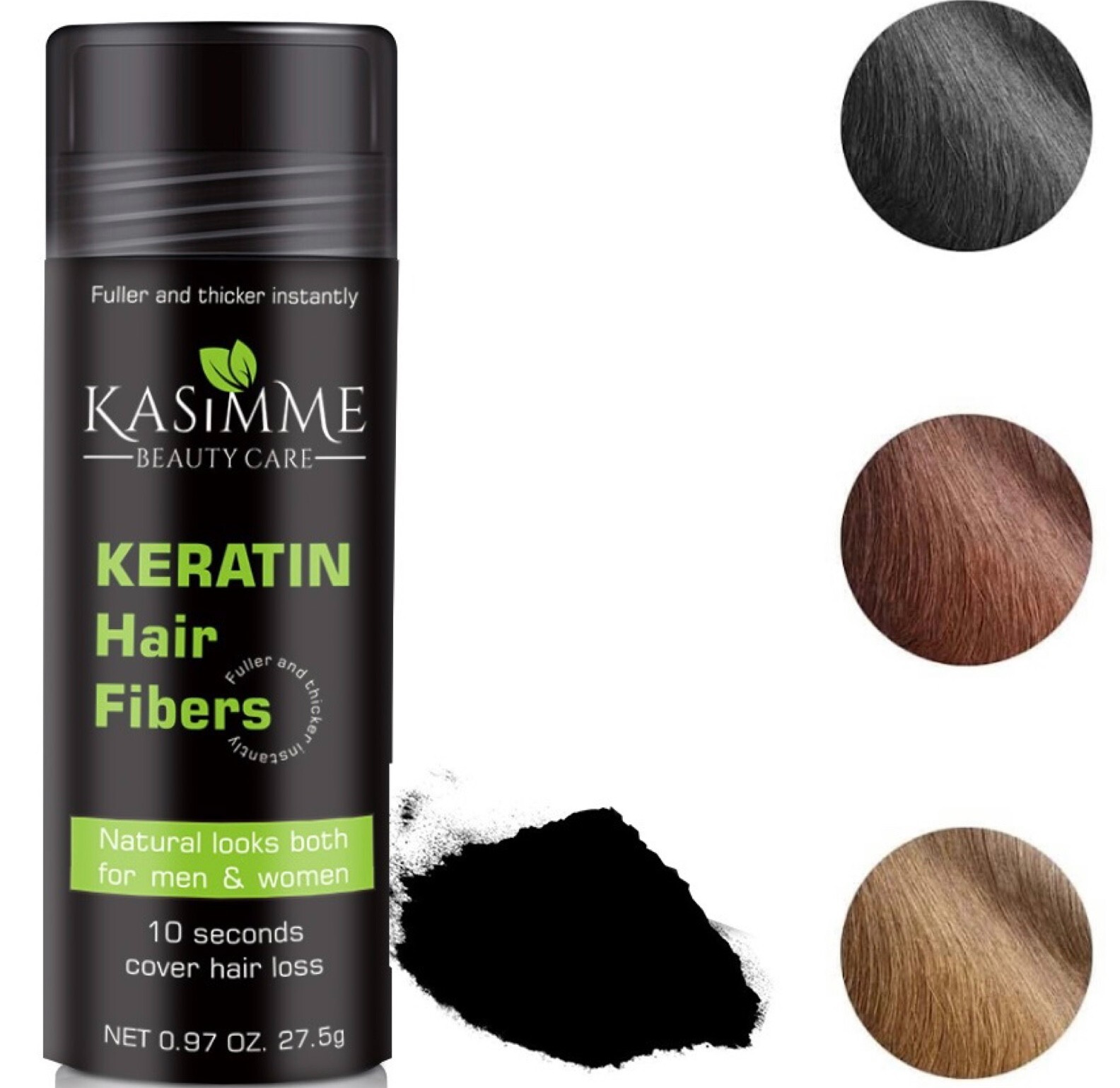 27.5g Hair Building Fibers, Hair Concealer 100% Undetectable Keratin Fibers