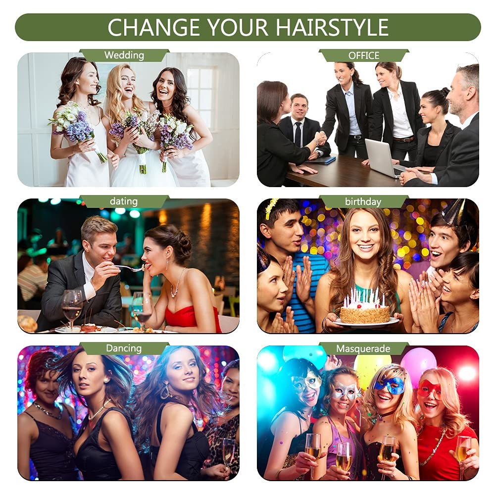 HSPJHTM Black Hair Extension 22″ Straight 2 Sets 5 PCS Clip In