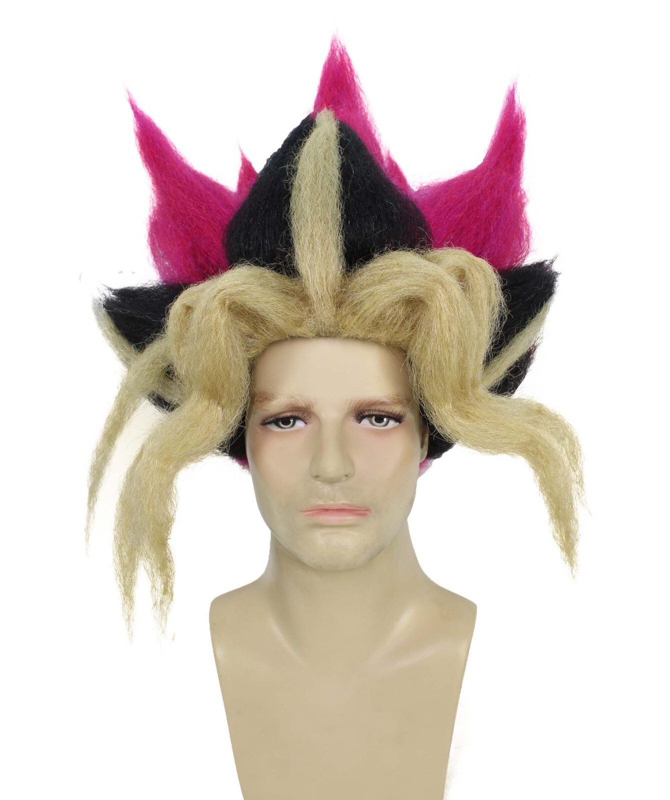 HPO Adult Men’s King of Games Multicolor Wig | Best for Halloween,HM-1625