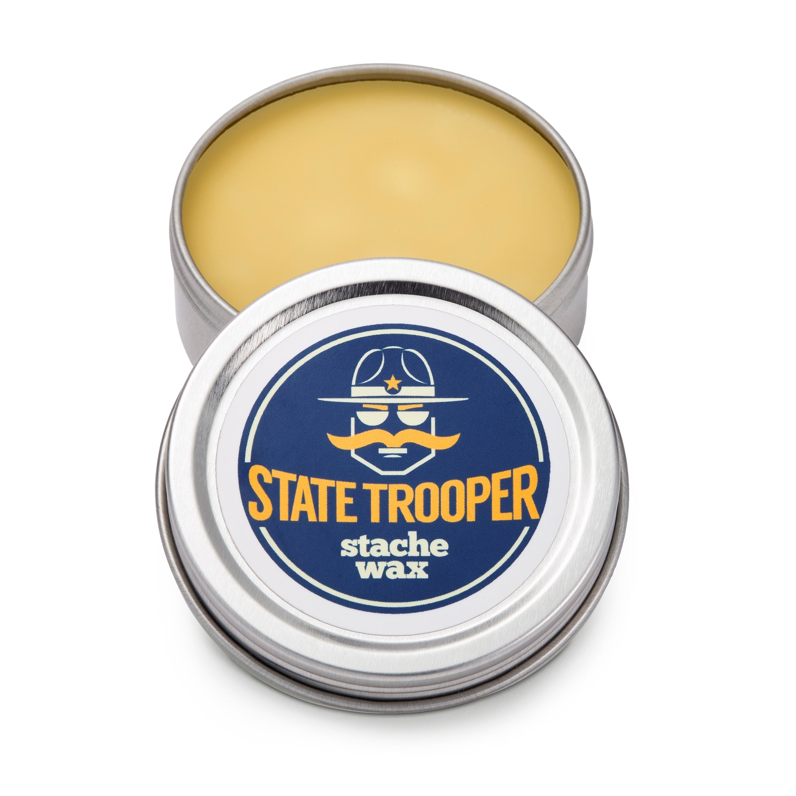 State Trooper Stache Wax – Mustache Wax Medium Hold with All Natural Ingredients