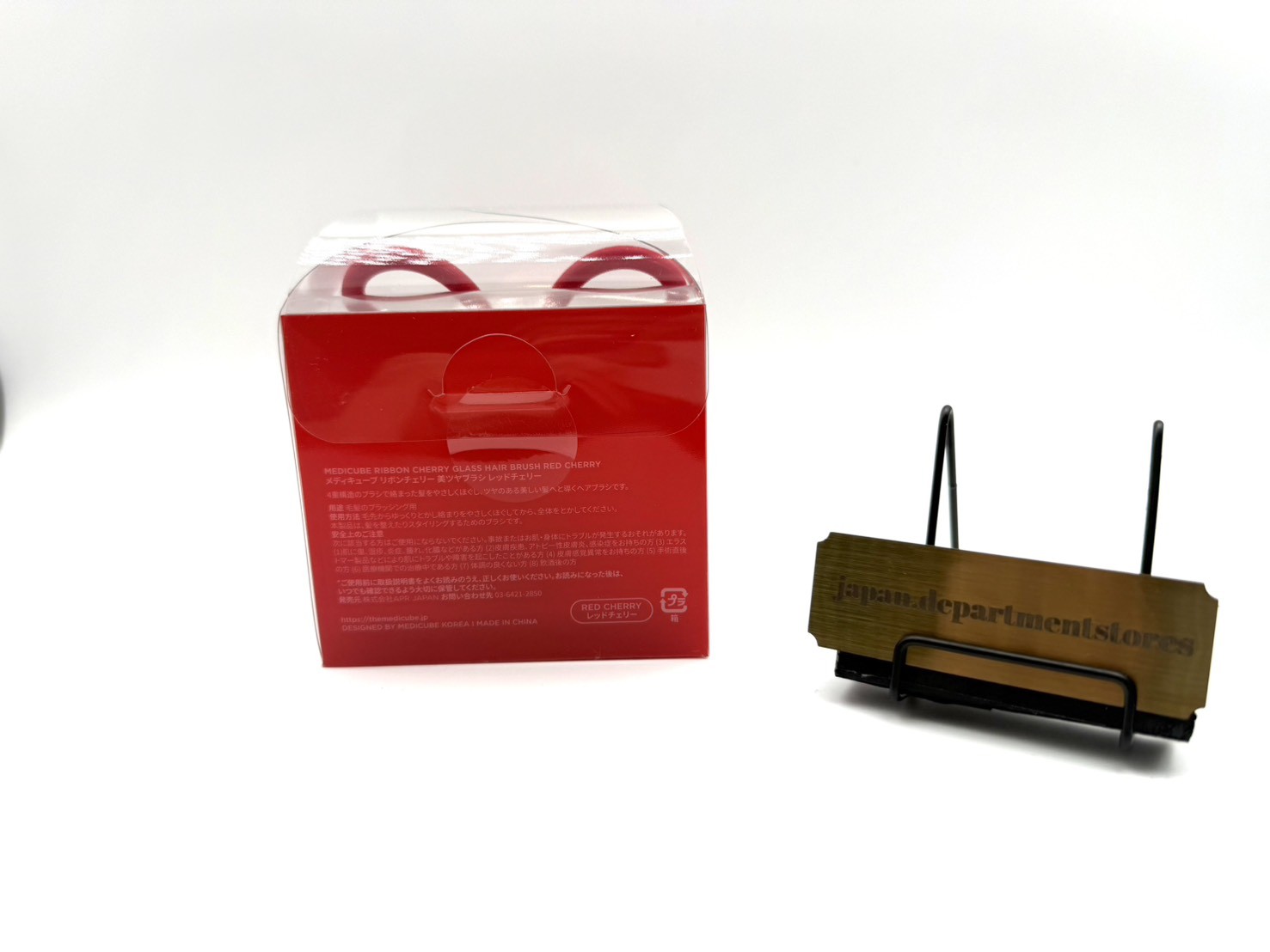 medicube x FOREVER CHERRY Ribbon Cherry Hair Brush RED NEW