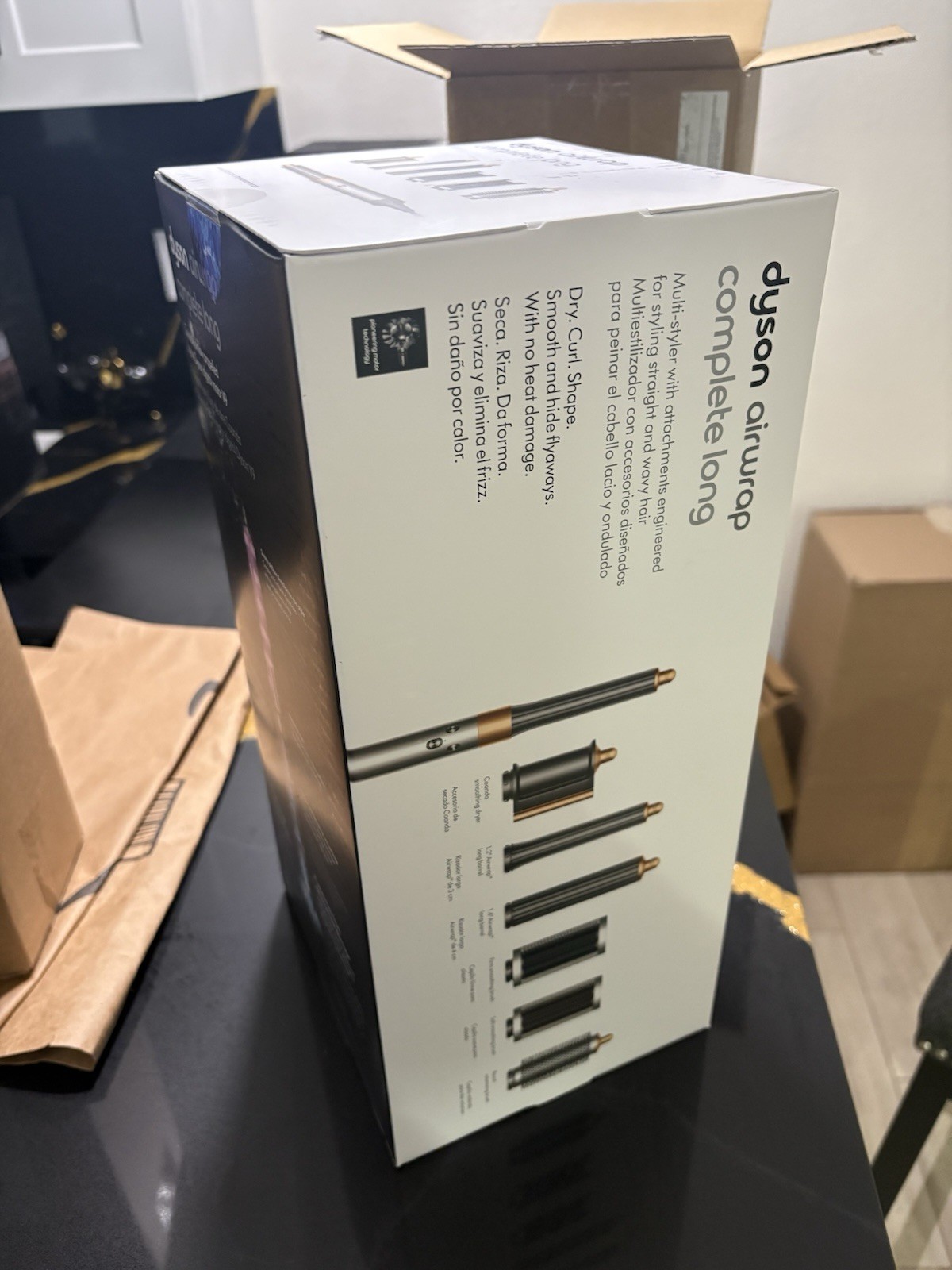 Dyson Airwrap Complete Long Multi Styler Nickel/Copper 1300W 1.2in Ceramic