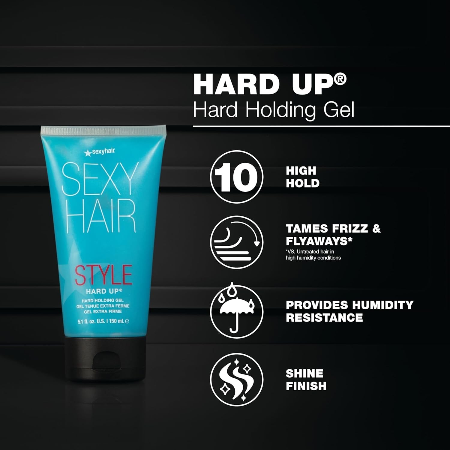 Style Hard Up Hard Holding Gel | Extreme Hold | Non-Flaking Formula | All Hai…