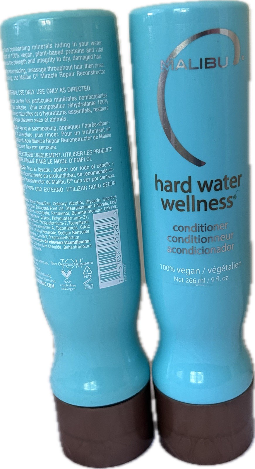 2 PACK Malibu C Hard Water Wellness Conditioner 9oz/266ml FREE & FAST shipping