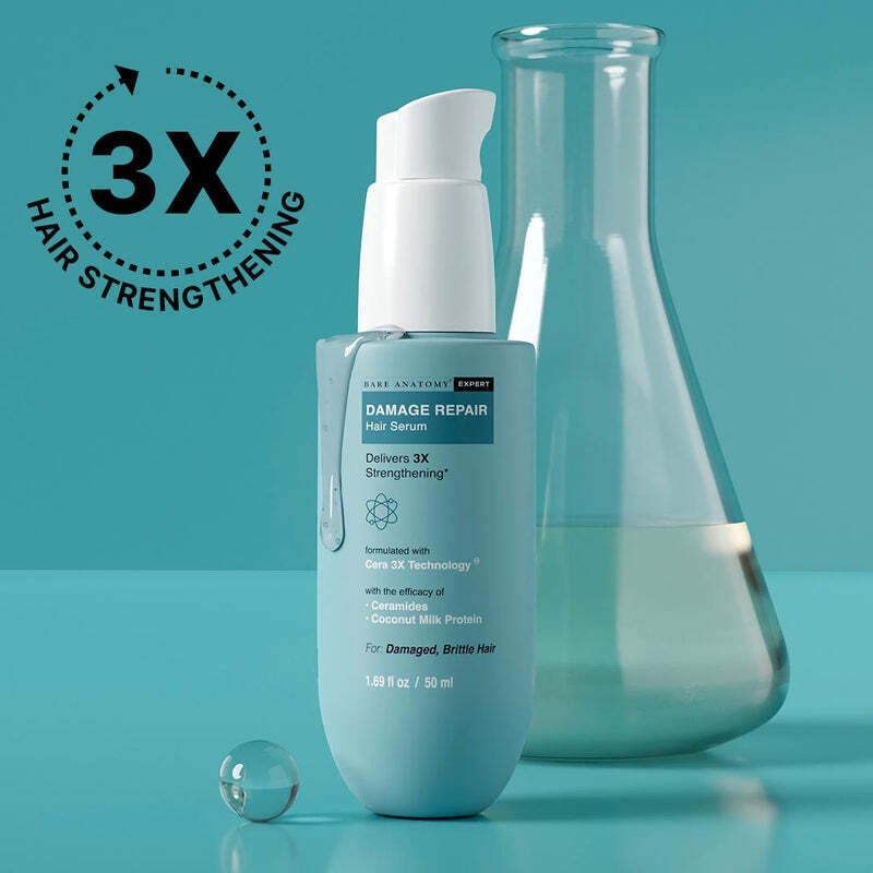 Bare Anatomy Damage Repair Hair Serum, Cera3x Technology | 3x Hair Strengthening