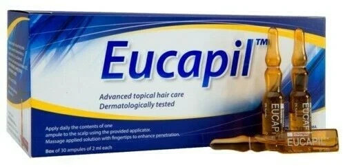 EUCAPIL Topical Hair Loss Treatment Eucapil Fluridil Anti Baldness 30 ampules